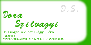 dora szilvagyi business card